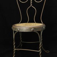 Picture of a small metal studio chair