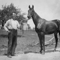 John Decker and horse