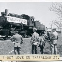 Train on Trafalger St.