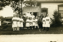 Celebrating the King's birthday,  at  "B" Line School at Weyburn